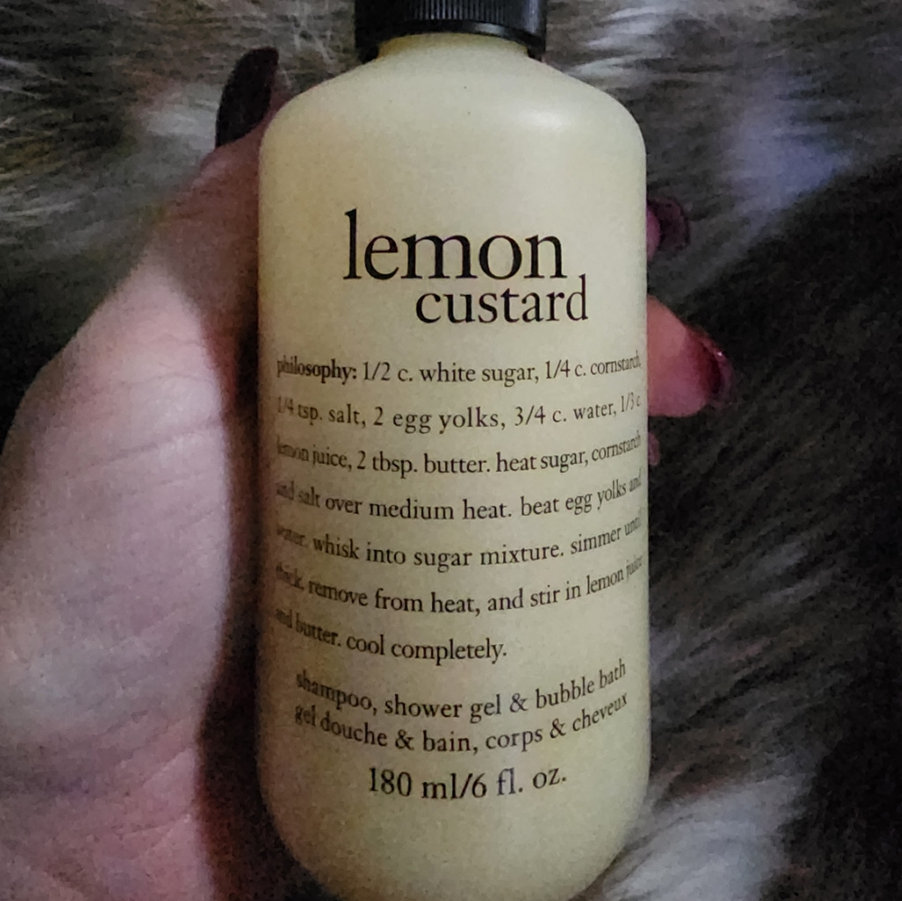 Philosophy lemon custard shampoo, shower gel, & bubble bath